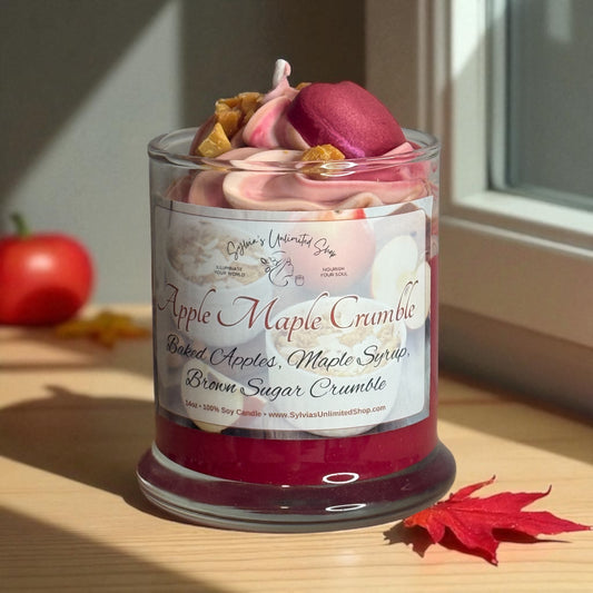 Apple Maple Crumble Dessert Soy Candle