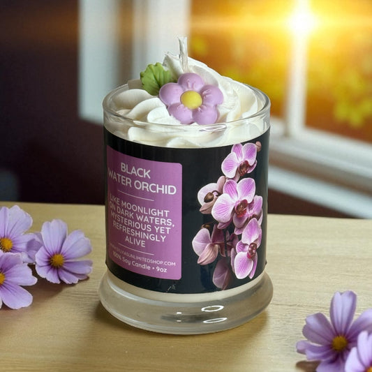 Black Water Orchid Dessert Soy Candle