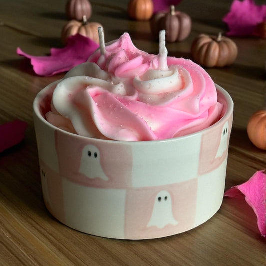 Pink Sugar Crystals 100% Soy Dessert Candle