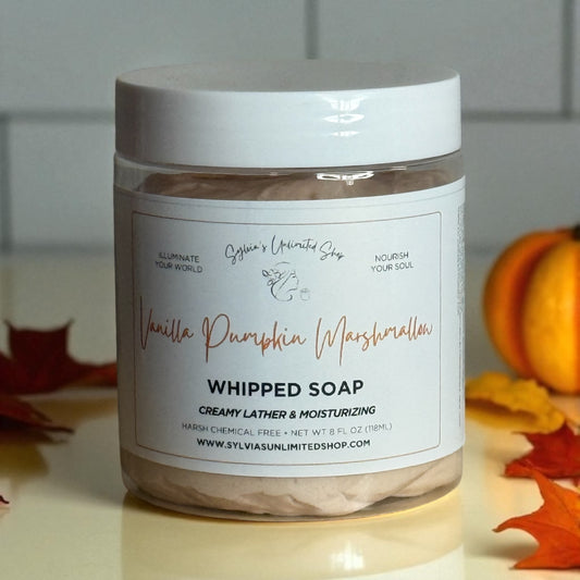 Vanilla Pumpkin Marshmallow Whipped Soap
