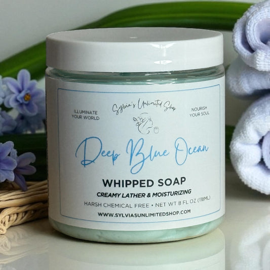 Deep Blue Ocean Whipped Soap