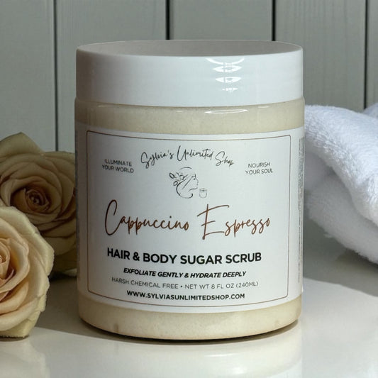 Cappuccino Espresso Hair & Body Sugar Scrub