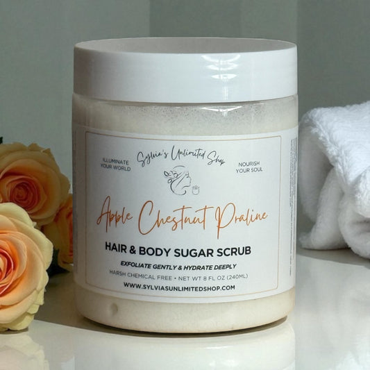 Apple Chestnut Praline Hair & Body Sugar Scrub