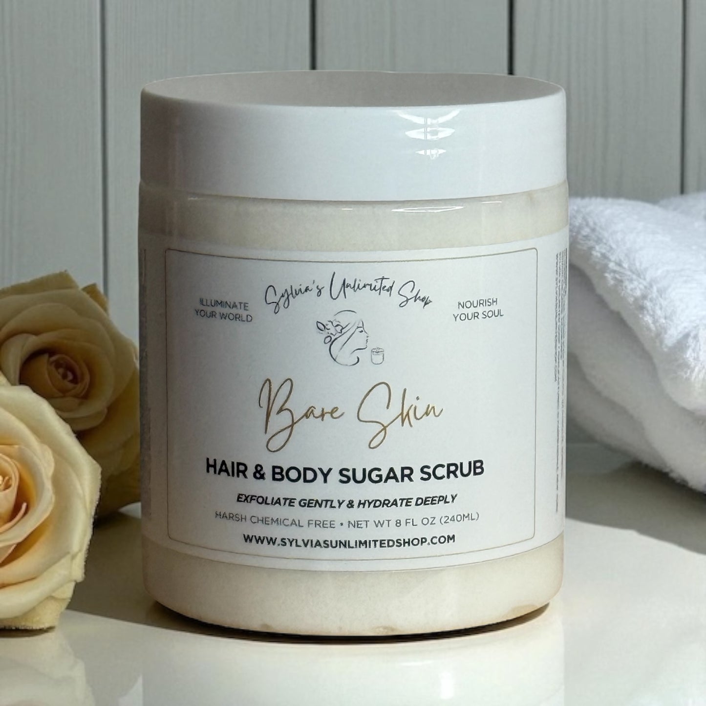 Bare Skin Hair & Body Sugar Scrub