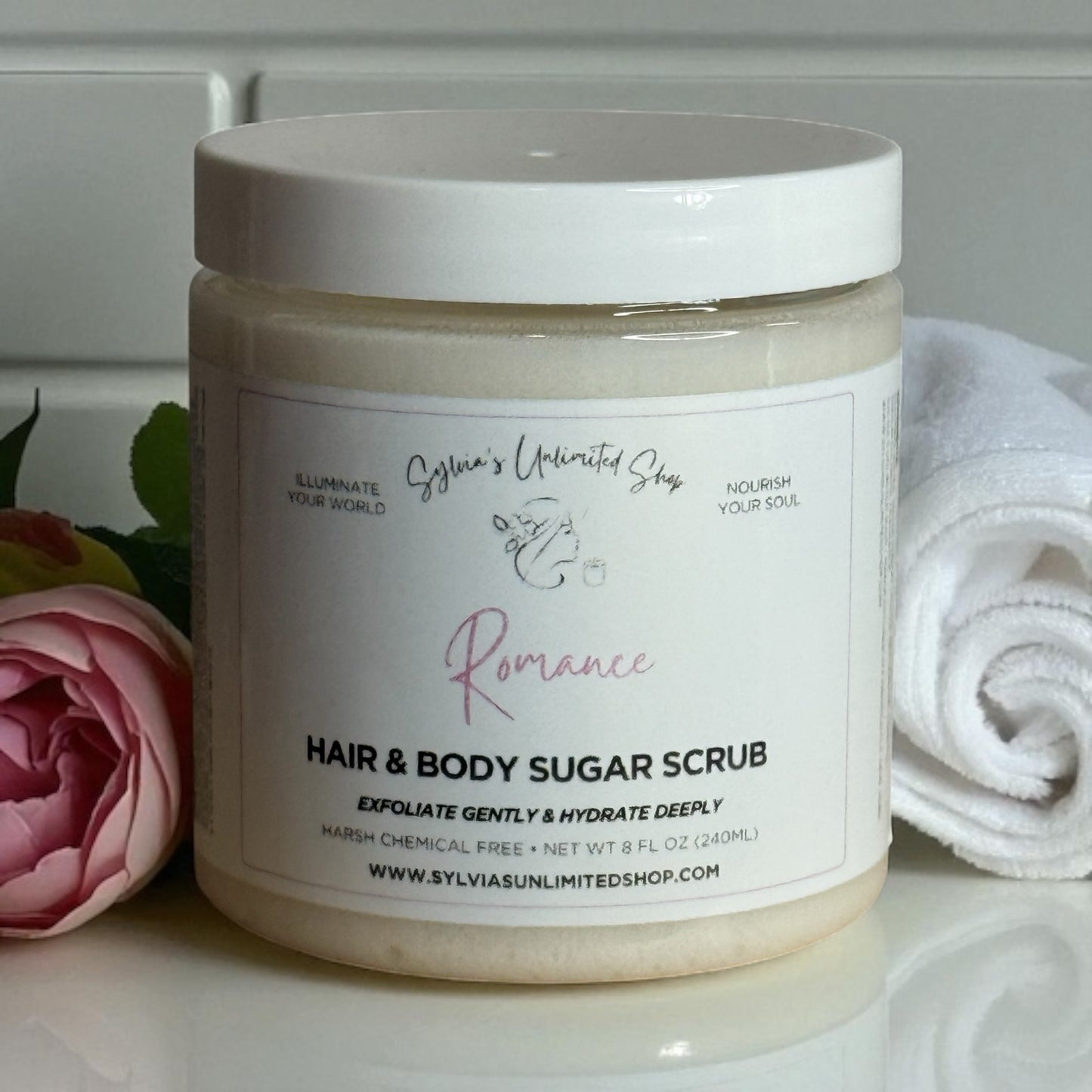 Romantic Hair & Body Sugar Scrub