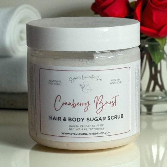 Cranberry Burst Hair & Body Sugar Scrub