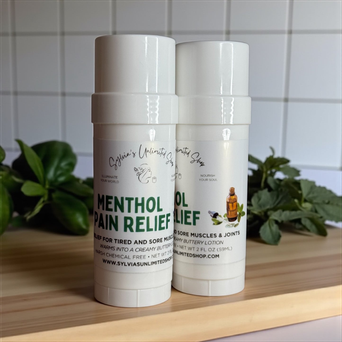 Menthol Pain Relief Body Glaze Lotion Stick