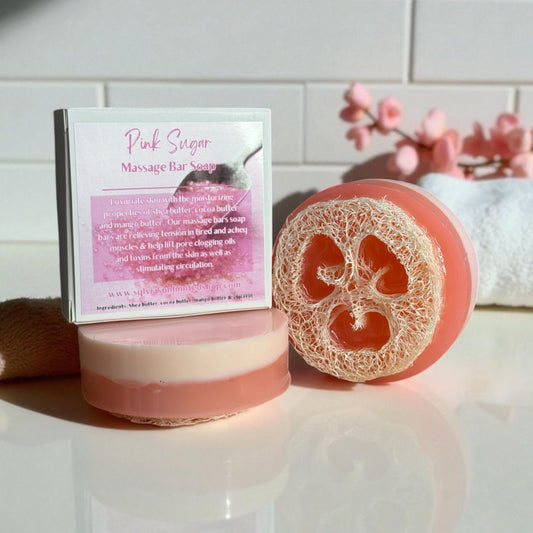 Pink Sugar Loofa Soap Bar