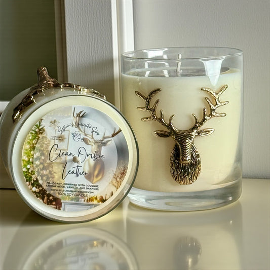 Clean Ombre Leather Type 100% Soy Candle