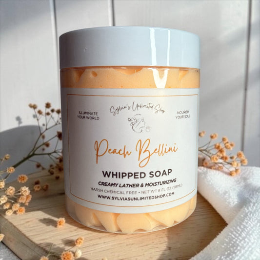 8oz. Peach Bellini Whipped Soap