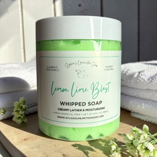 8oz. Lemon & Lime Burst Whipped Soap