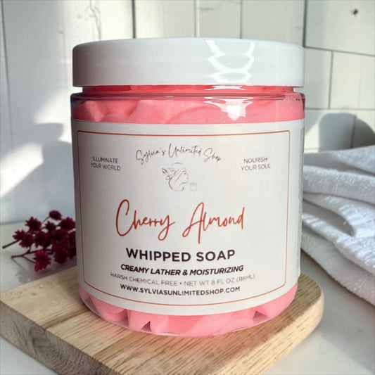 8oz. Cherry Almond Whipped Soap