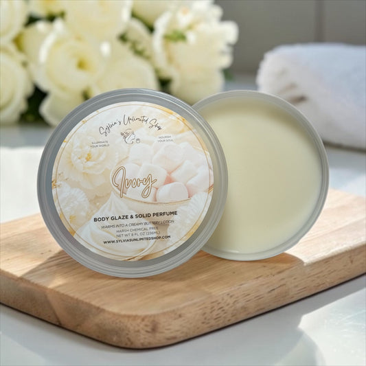8oz. Ivory Body Glaze Tub