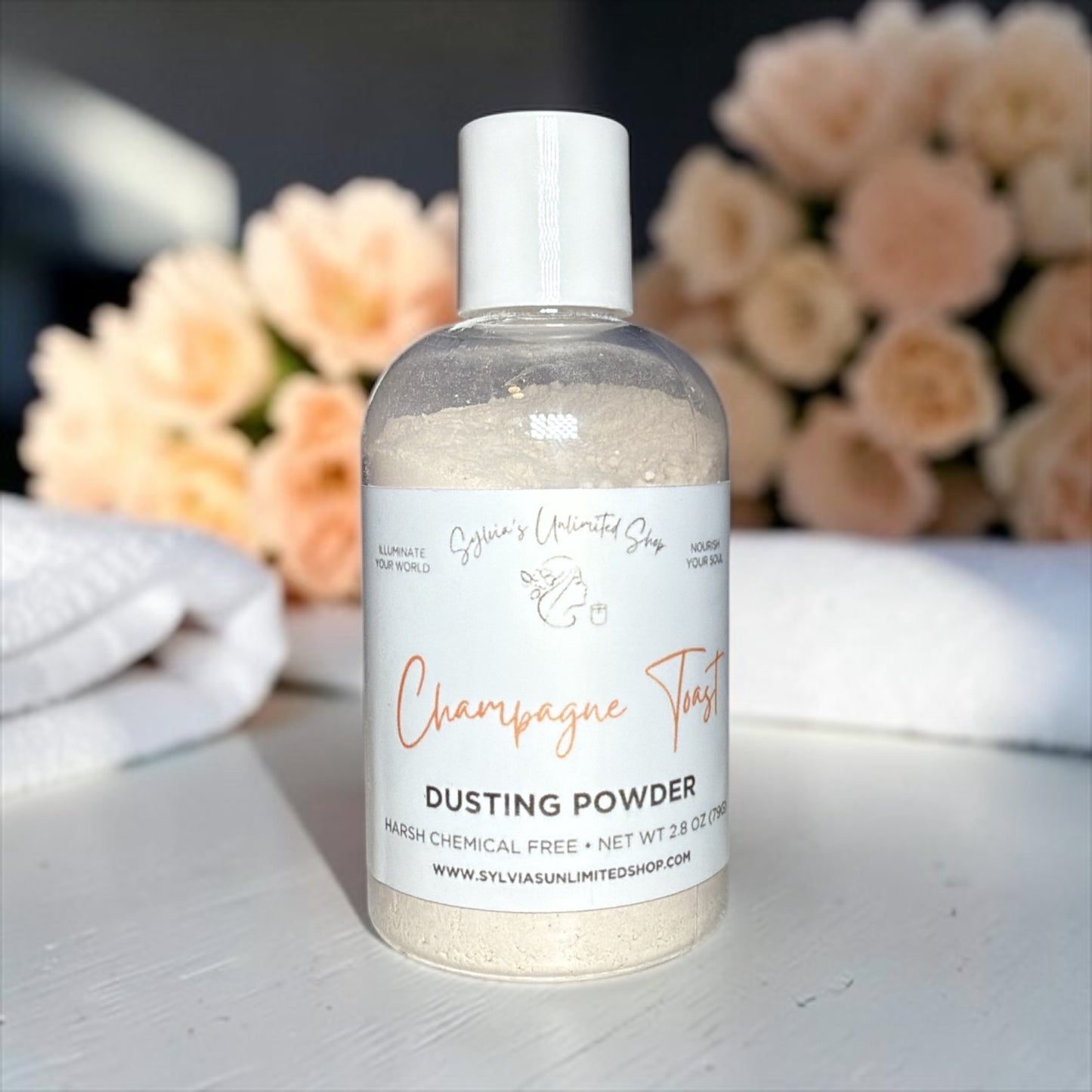 2.8oz. Champagne Celebration Dusting Powder