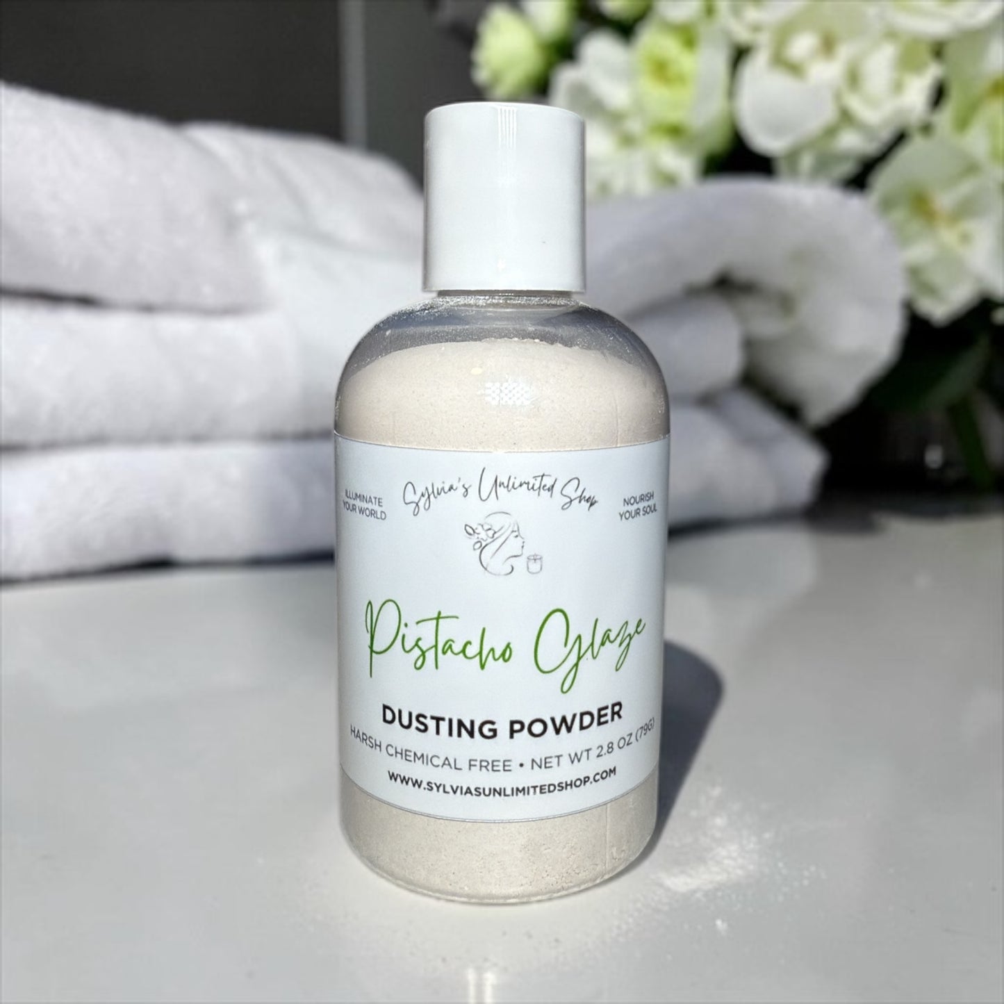 2.8oz. Pistacho Glaze Dusting Powder
