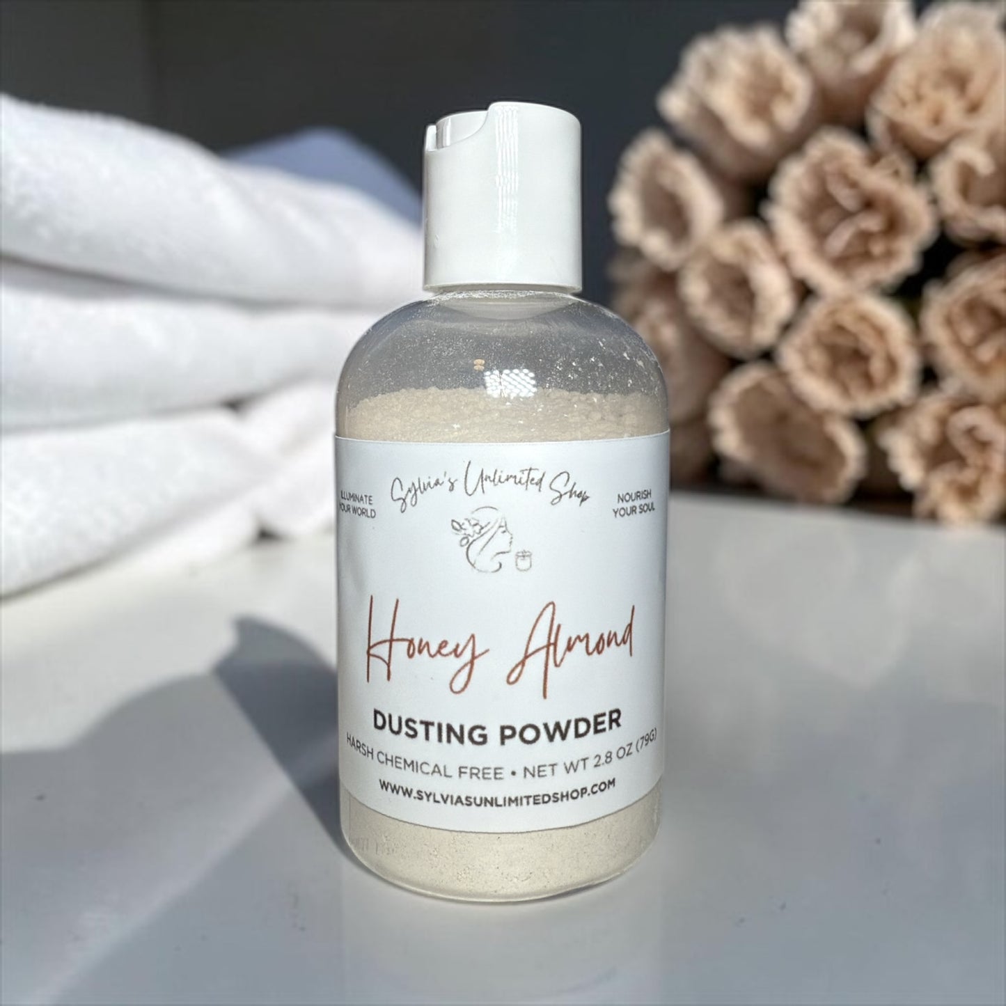 2.8oz. Honey Almond Dusting Powder