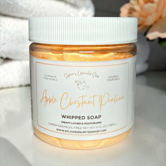 4oz.Apple Chestnut Praline Whipped Soap