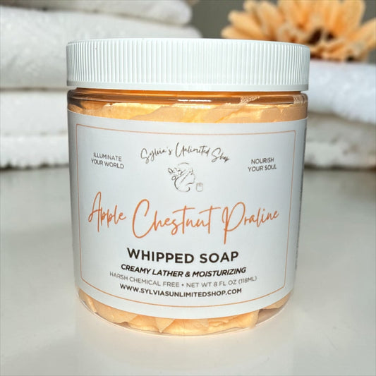 8oz. Apple Chestnut Praline Whipped Soap