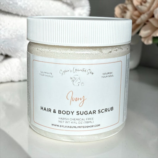 4oz. Ivory Hair & Body Sugar Scrub