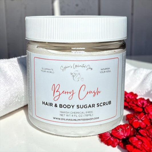 4oz. Berry Crush Hair & Body Sugar Scrub