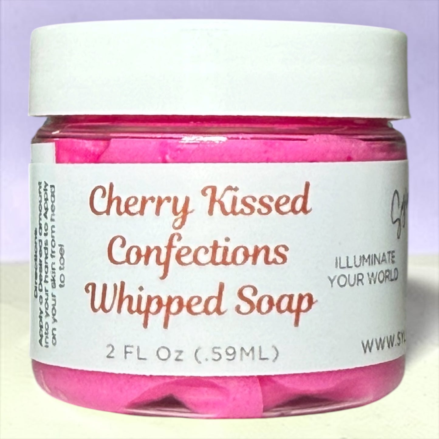 2oz. Cherry Kissed Confections Whipped Soap