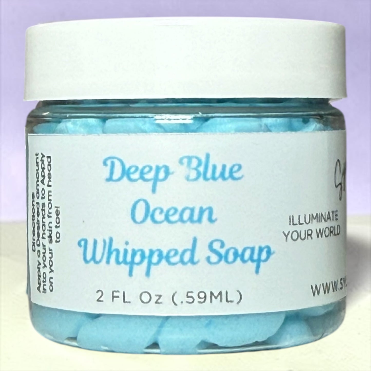 2oz. Deep Blue Ocean Whipped Soap