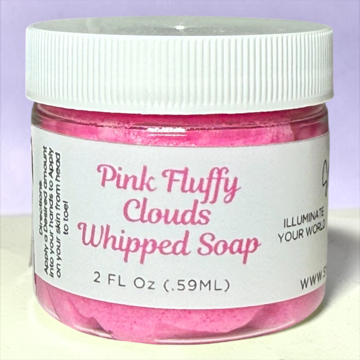 2oz. Pink Fluffy Clouds Whipped Soap