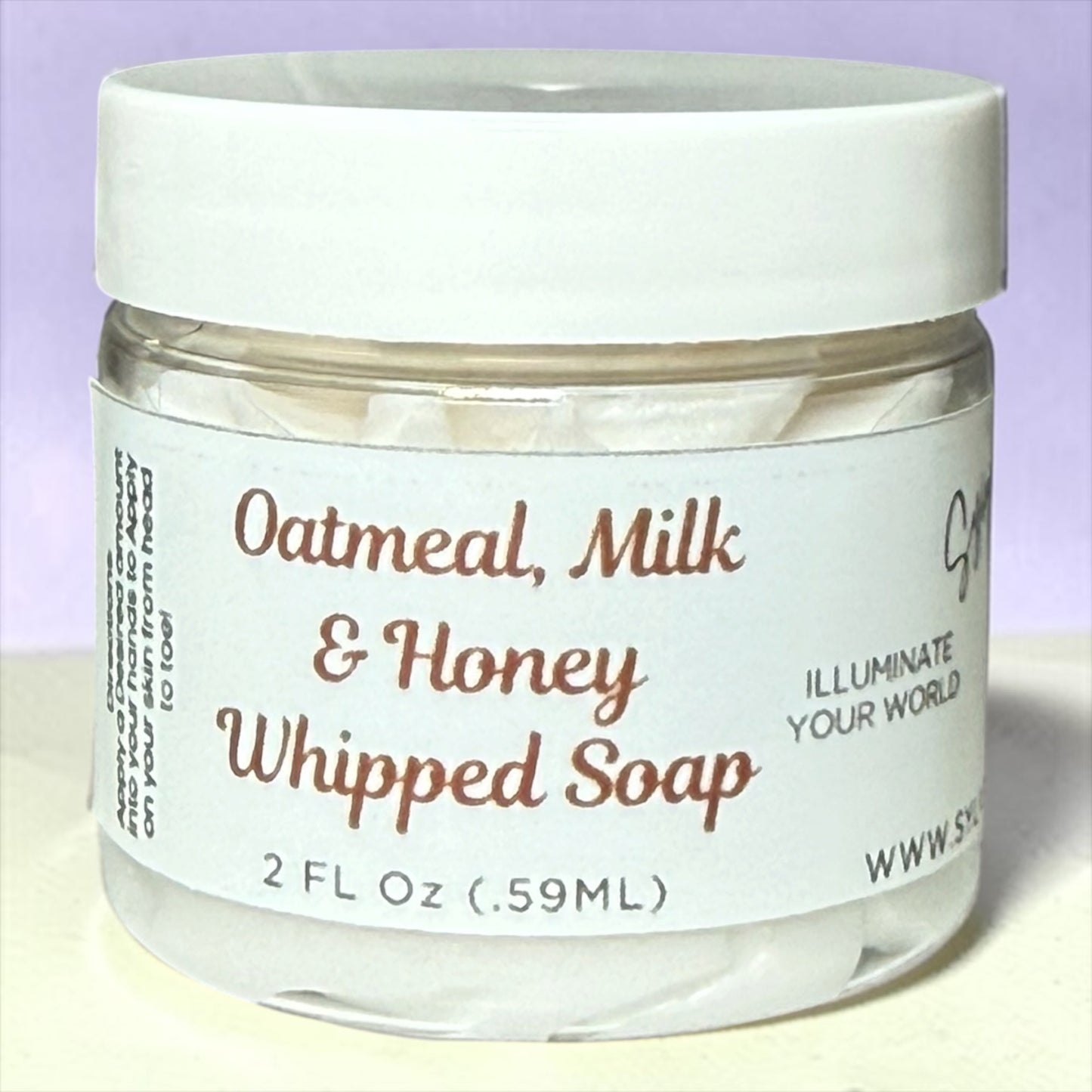 2oz. Oatmeal, Milk & Honey Whipped Soap