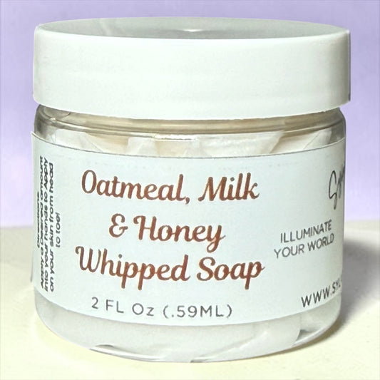 2oz. Oatmeal, Milk & Honey Whipped Soap