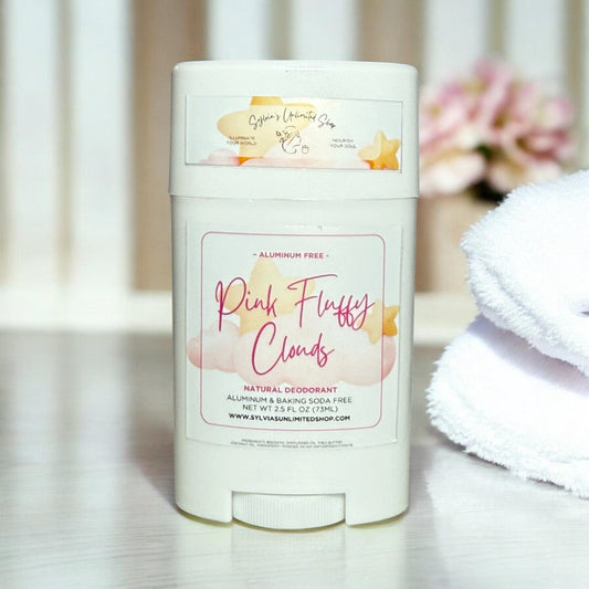 2oz. Pink Fluffy Cloud Natural Deodorant