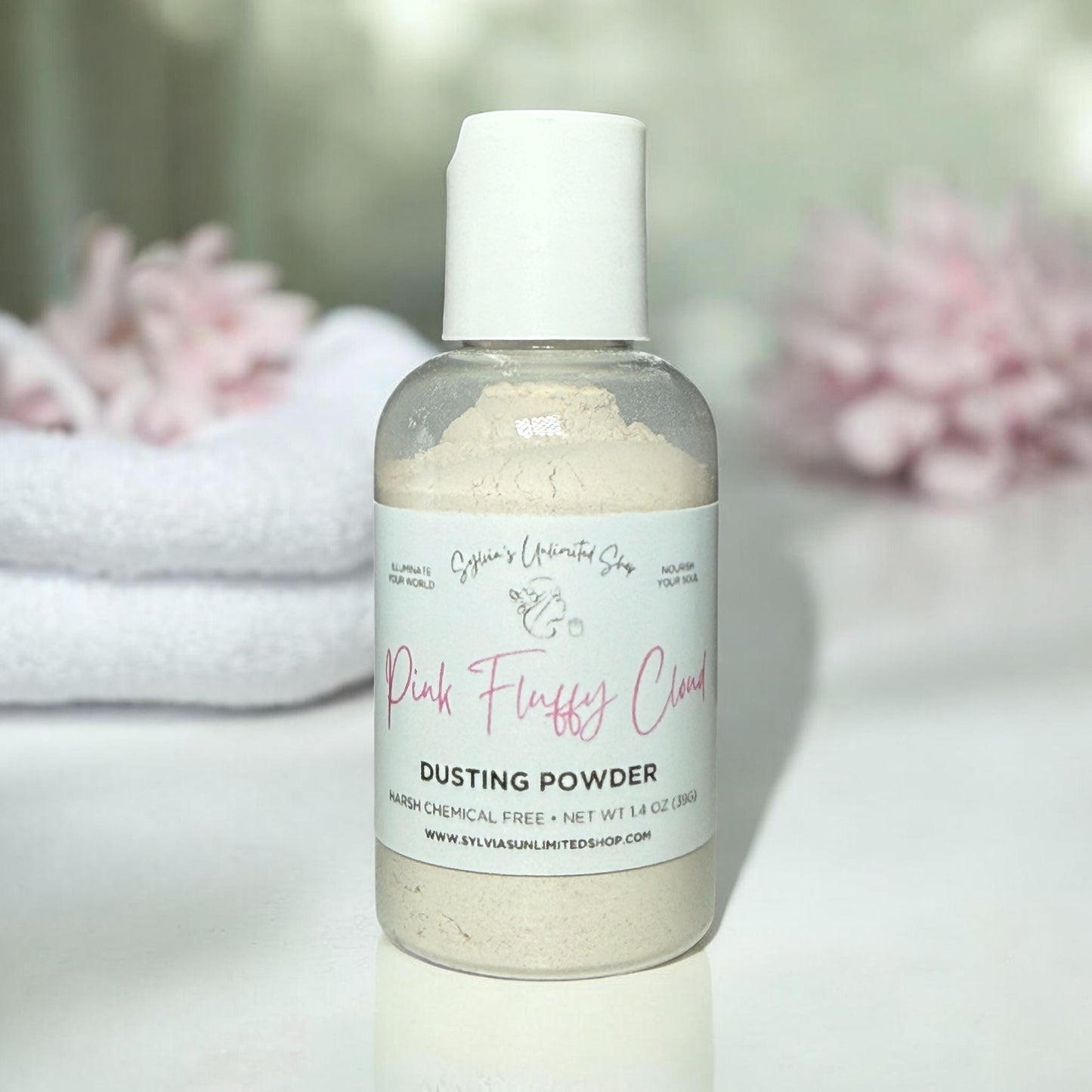 1.4oz. Pink Fluffy Cloud Dusting Powder