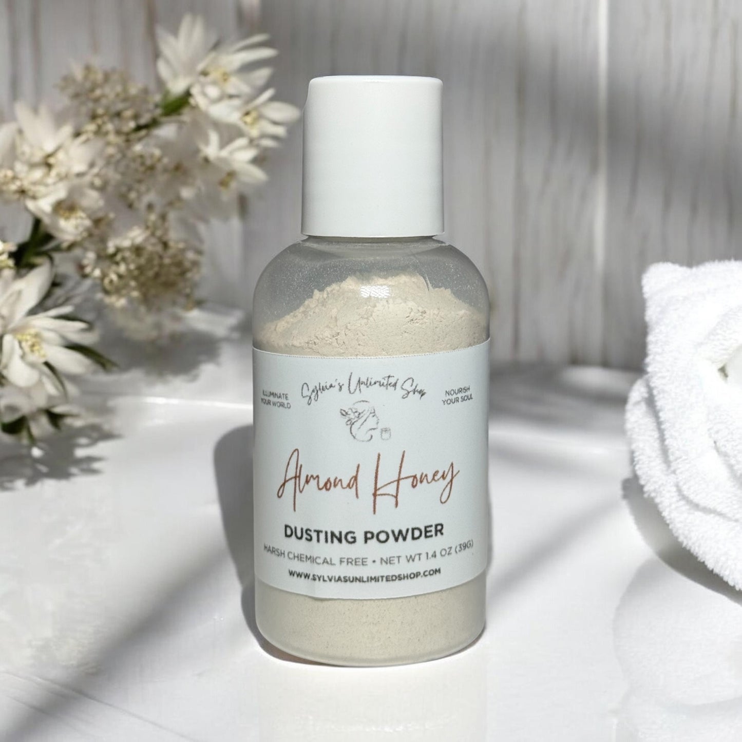 1.4oz. Honey Almond Dusting Powder