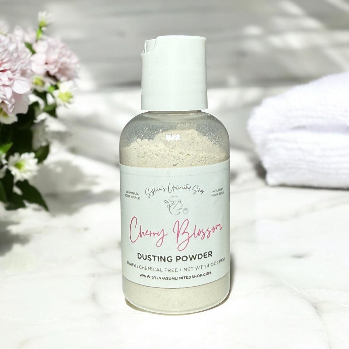 1.4oz. Cherry Blossom Dusting Powder
