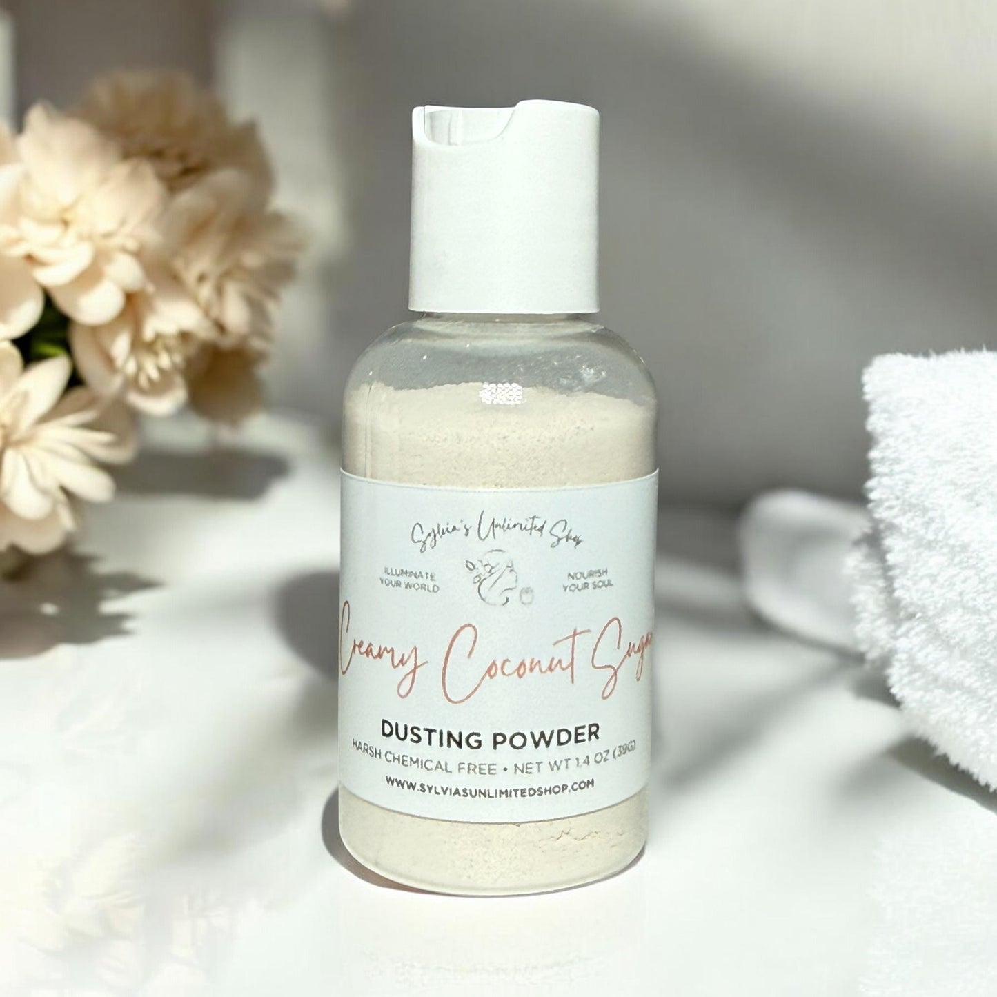 2.8oz. Creamy Coconut Sugar Dusting Powder