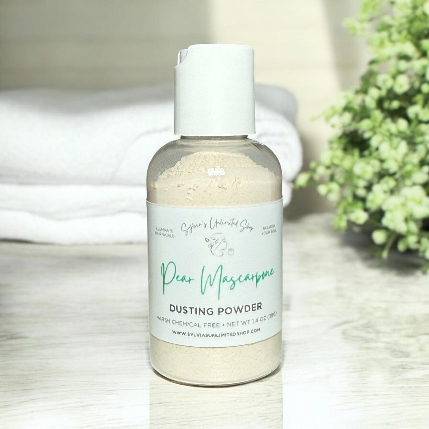 1.4oz. Pear Mascarpone Dusting Powder