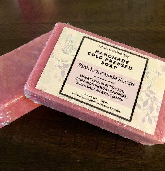Pink Lemonade Scrub Cold Process Soap