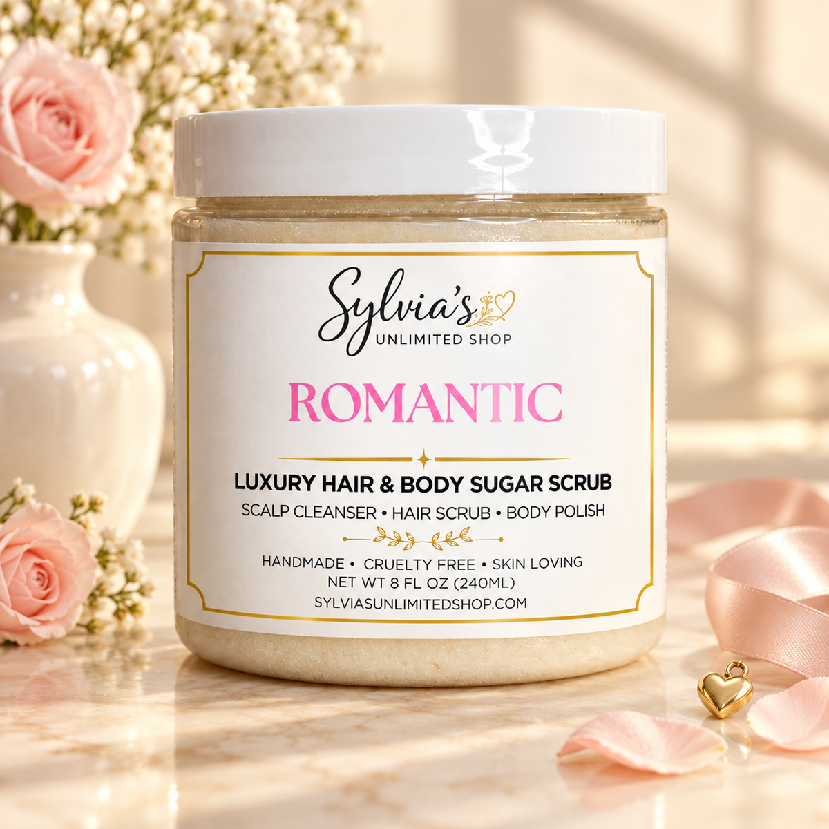 Romantic Hair & Body Sugar Scrub