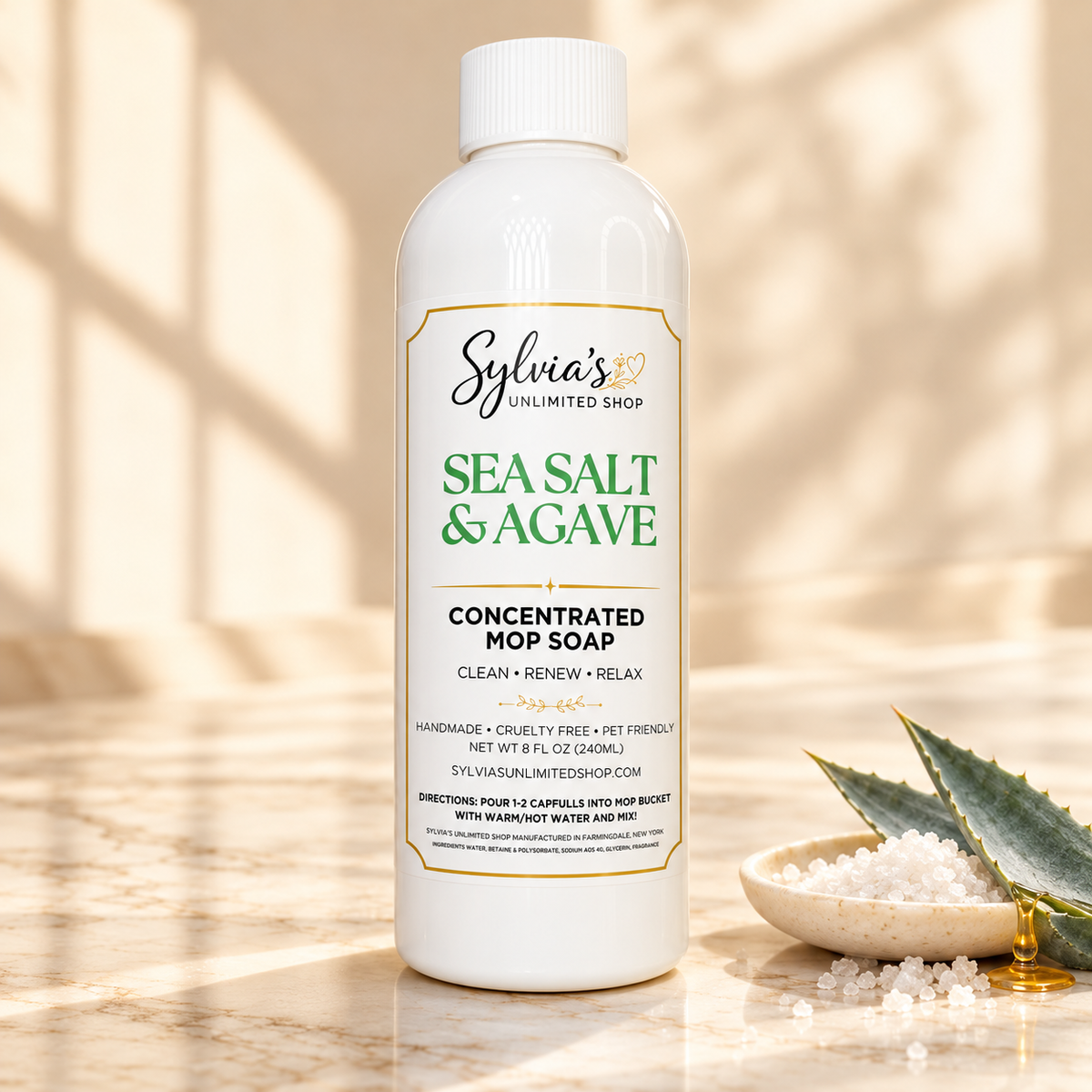 Sea Salt & Agave All Natural Mop Soap
