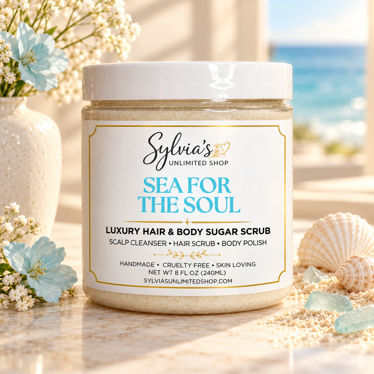 Sea for the Soul Hair & Body Sugar Scrub