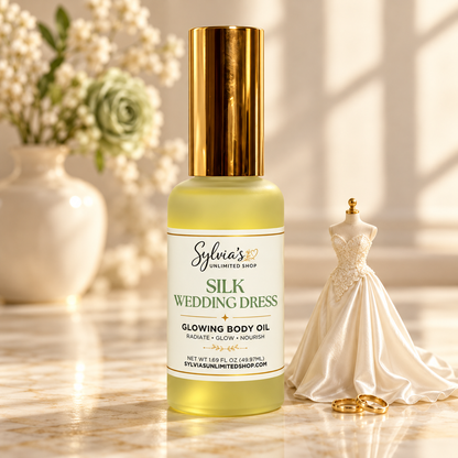 Silk Wedding Dress Body Oil