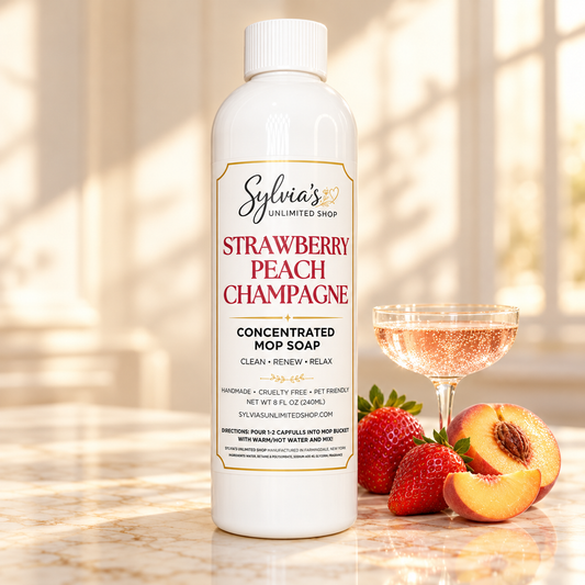 Strawberry Peach Champagne All Natural Mop Soap