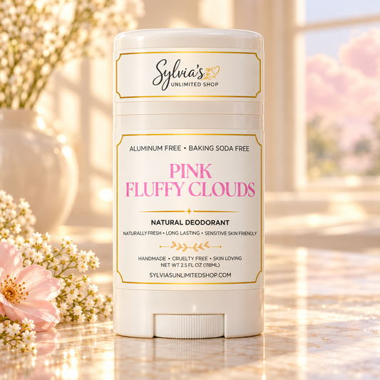 2.5oz. Pink Fluffy Cloud Natural Deodorant