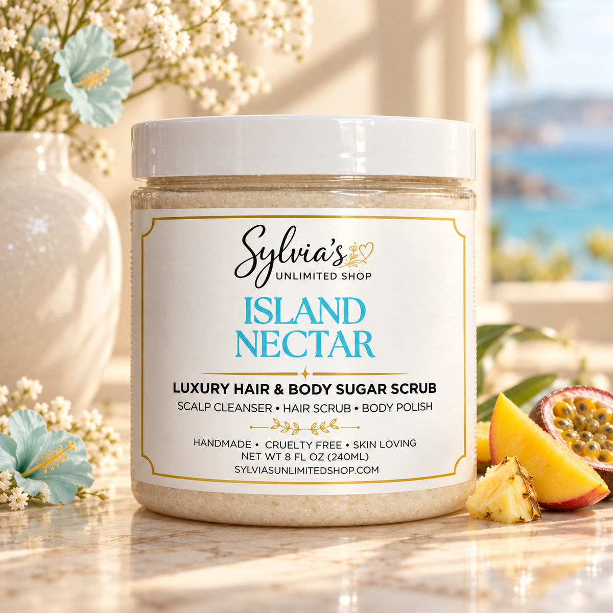Island Nectar Hair & Body Sugar Scrub