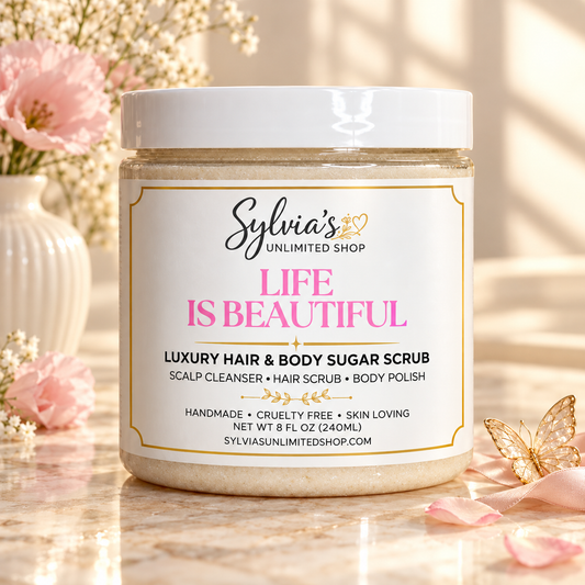 Life Is Beautiful Hair & Body Sugar Scrub