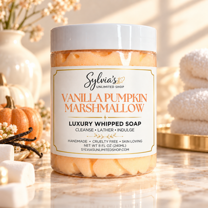 Vanilla Pumpkin Marshmallow Whipped Soap