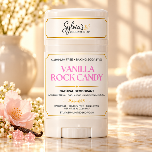 2.5oz. Vanilla Rock Candy Natural Deodorant